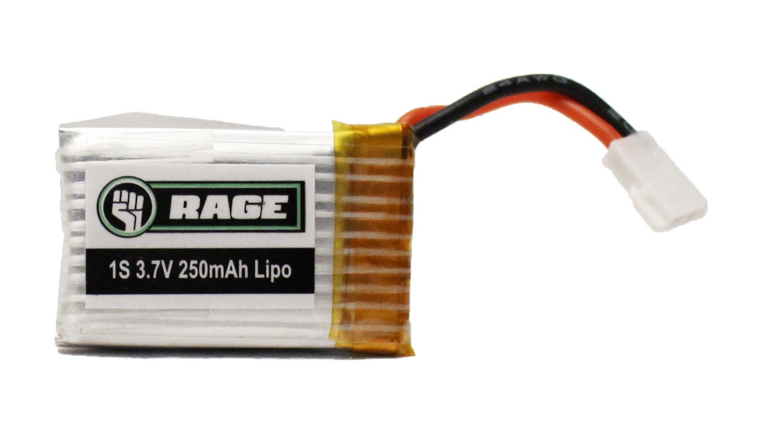 Rage RC 1S 3.7V 250mAh Lipo Battery; X-Fly #RGRA1163