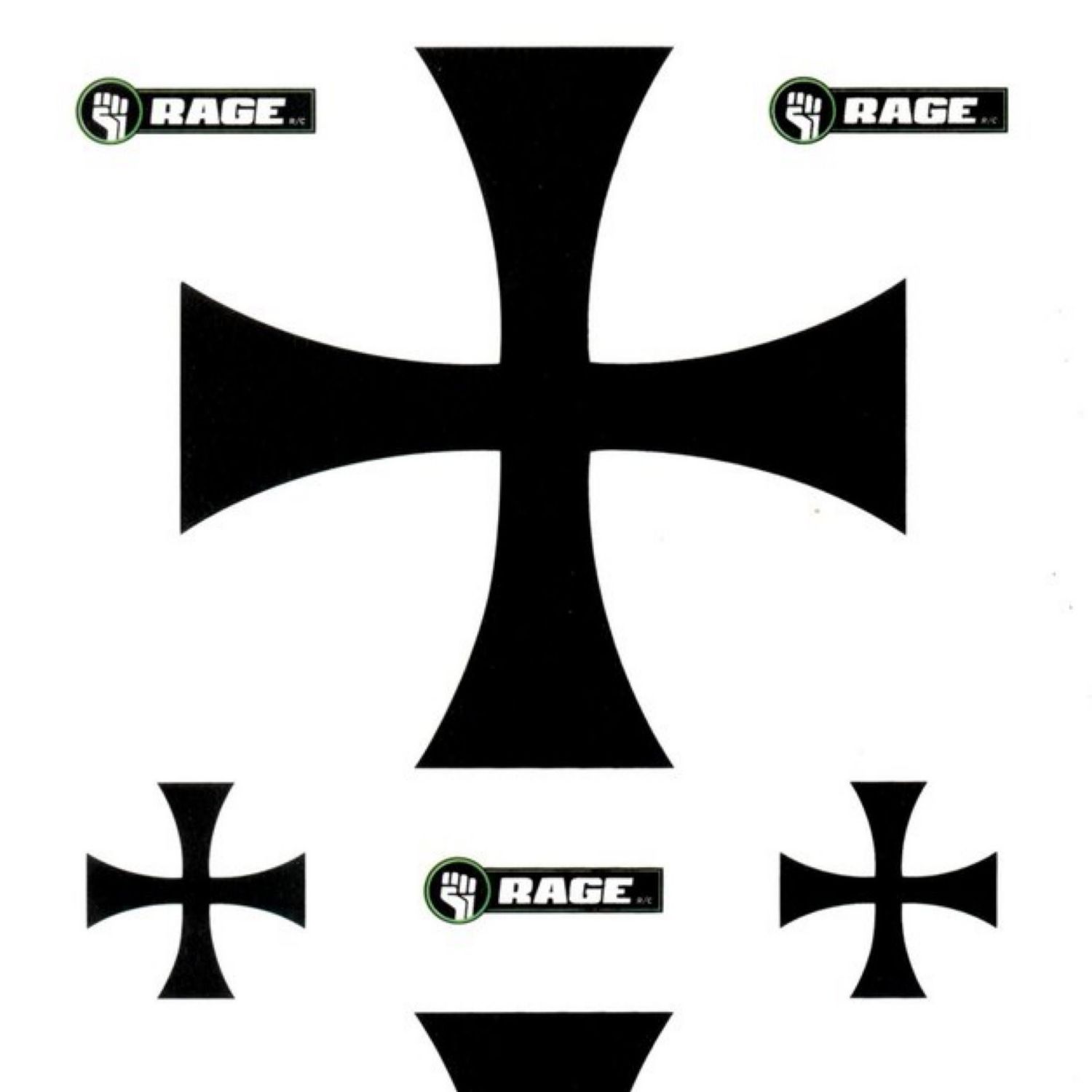Rage RC Vintage Stick Decal Set #RGRA1223