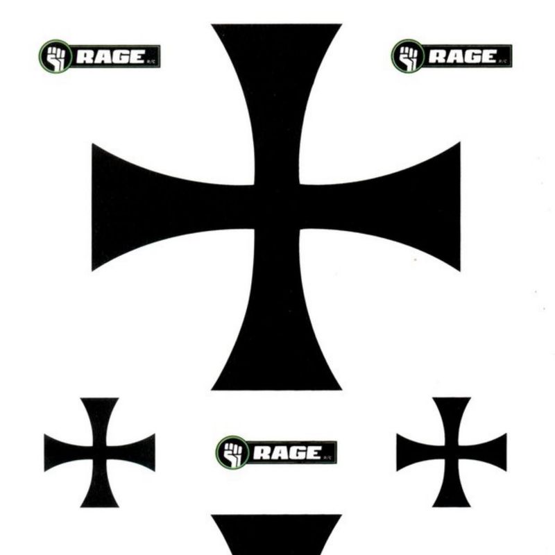 Rage RC Vintage Stick Decal Set #RGRA1223