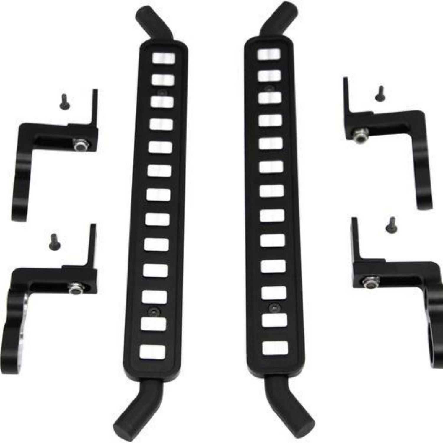 #TRXF33FC01 Hot Racing Traxxas TRX-4 Aluminum ICE Cube Style Rock Sliders (Black) (2)