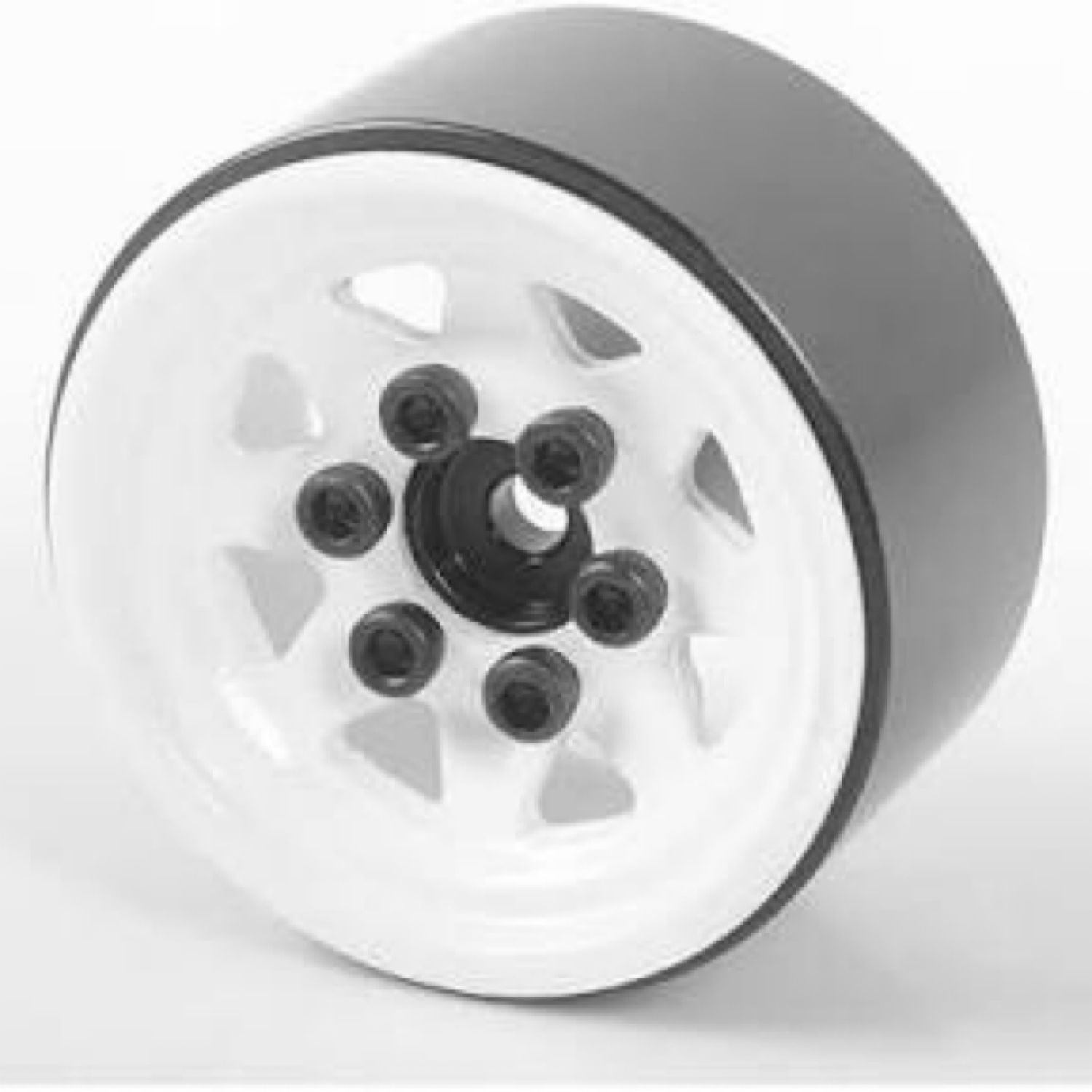 #Z-W0111 RC4WD Stamped Steel 1.0" Stock Beadlock Wheels (White)