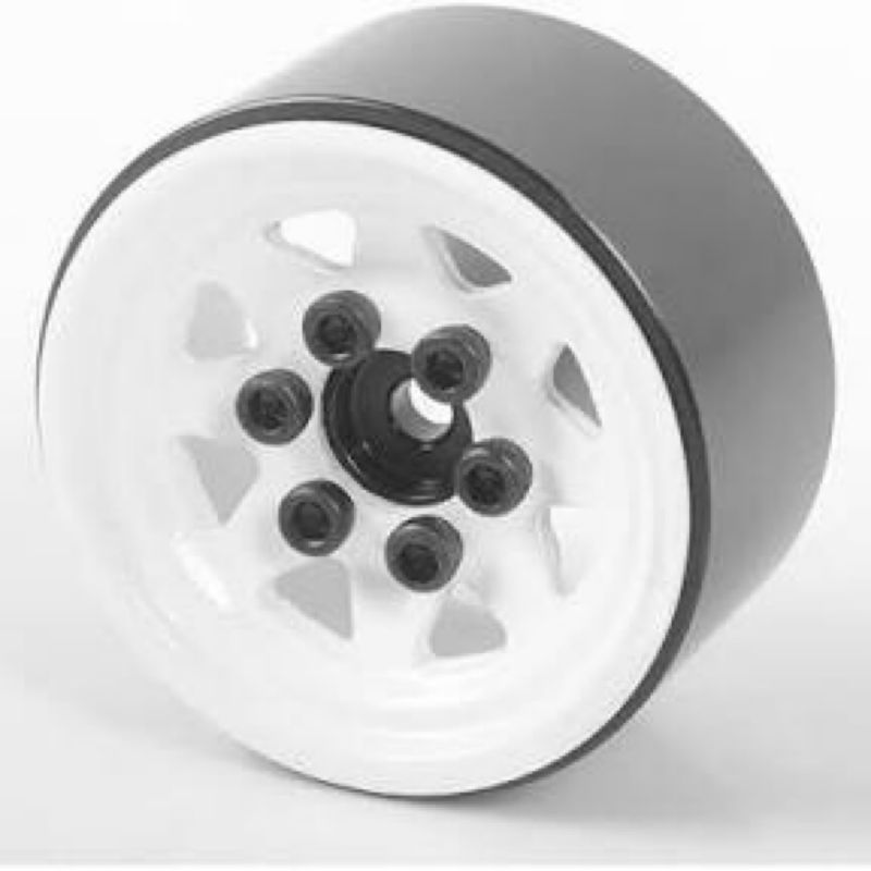#Z-W0111 RC4WD Stamped Steel 1.0" Stock Beadlock Wheels (White)