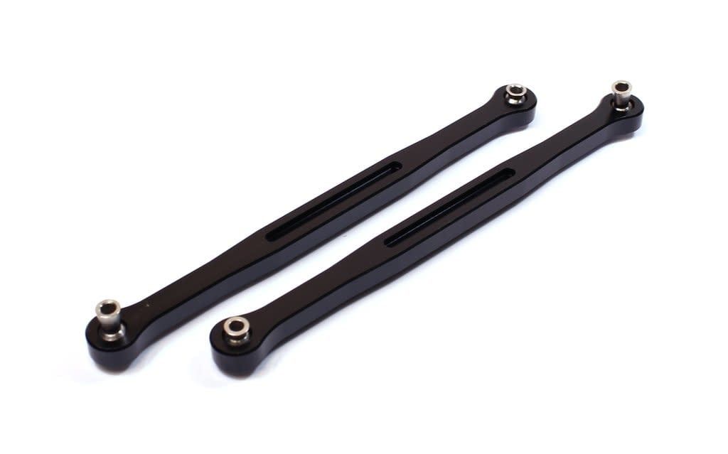 Racers Edge X-Maxx Aluminum Toe Links (2) (Black) #RCE1906BK
