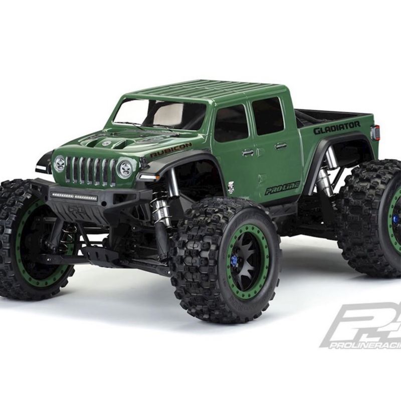 #3533-17  Pro-Line Jeep Gladiator Rubicon Pre-Cut Monster Truck Body (Clear) (X-Maxx)
