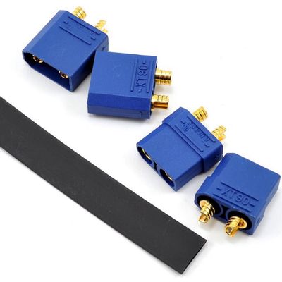 #PTK-5039 ProTek RC 4.5mm "TruCurrent" XT90 Polarized Connectors (2 Male/2 Female)