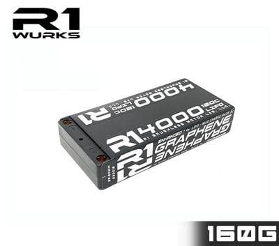 #030018-2 R1 Wurks 4000mah 120C 7.4V 2S LiPo Enhanced Graphene Shorty Battery