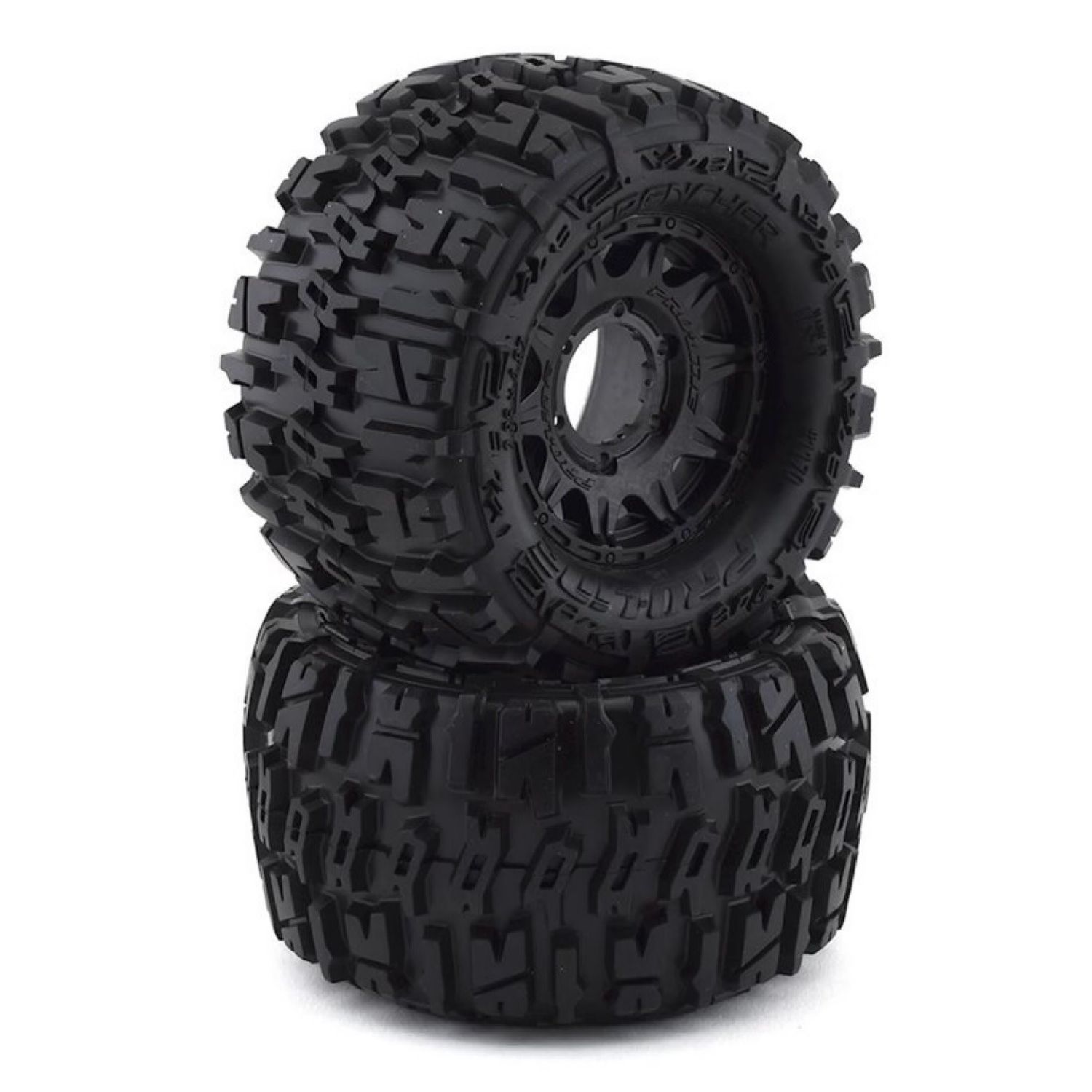 #PRO117010  Pro-Line Trencher 2.8" Tires w/Raid 6x30 Wheels (2) (M2) (Black) w/Removable Hex