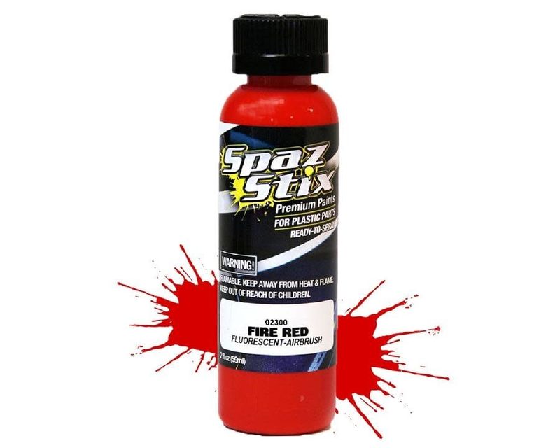 #02300 Spaz Stix "Fire Red" Fluorescent Paint (2oz)