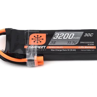 #SPMX32003S30 Spektrum RC 3S Smart LiPo Battery Pack w/IC3 Connector (11.1V/3200mAh) #SPMX32003S30 Spektrum RC 3S Smart LiPo Battery Pack w/IC3 Connector (11.1V/3200mAh)