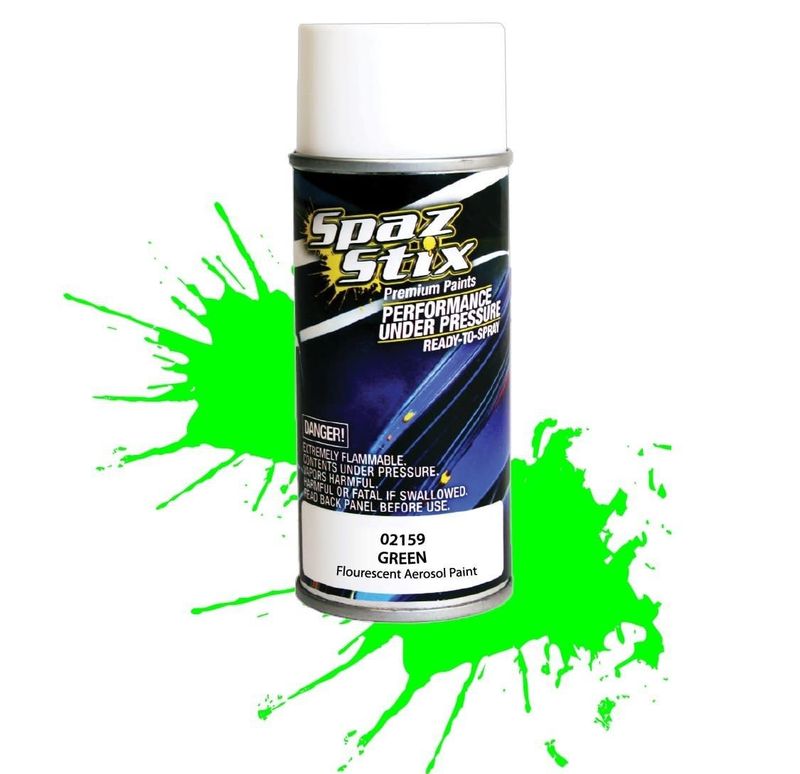 #02159 Spaz Stix Fluorescent Green Spray Paint (3.5oz)