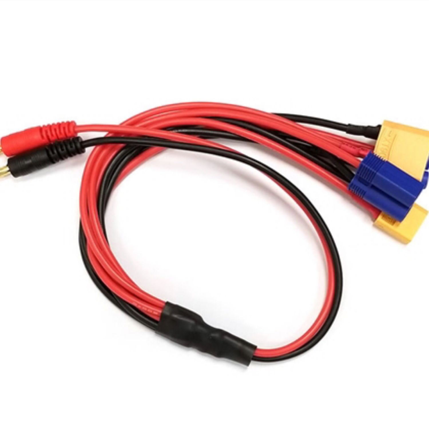 Racers Edge 4-Function (XT60/ XT90/EC5/EC3) Charger Adapter to 4mm Bullets #RCE1661