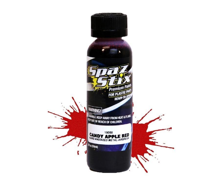 #15050 Spaz Stix - Candy Apple Red Airbrush Ready Paint, 2oz Bottle