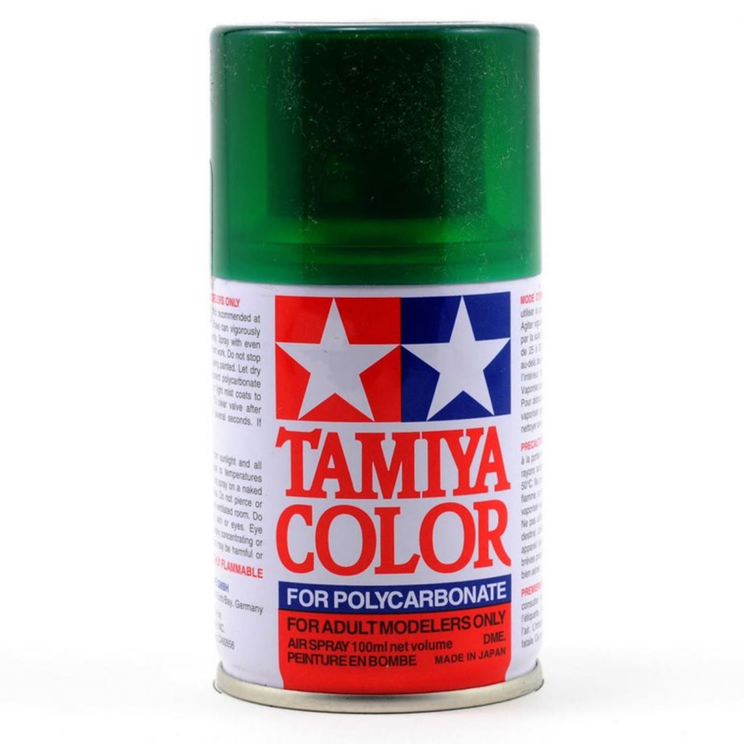 #86044 Tamiya PS-44 Translucent Green Lexan Spray Paint (3oz)