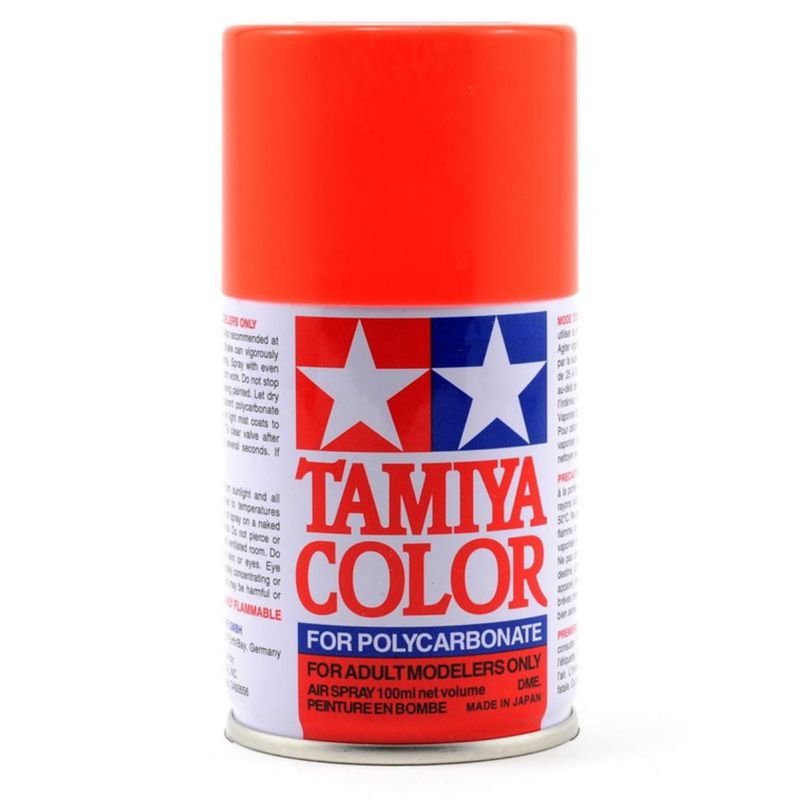 #86020 Tamiya PS-20 Fluorescent Red Lexan Spray Paint (100ml)