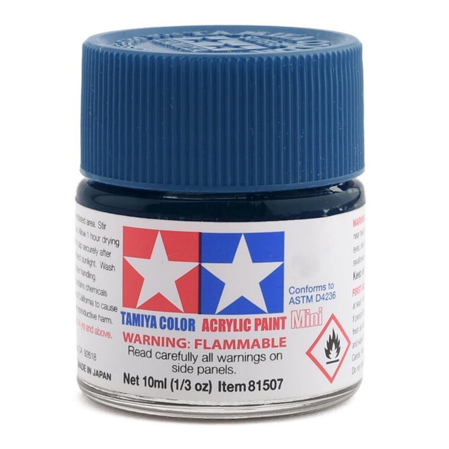 #81513 Tamiya X-13 Acrylic Mini Metallic Blue Paint (10ml)