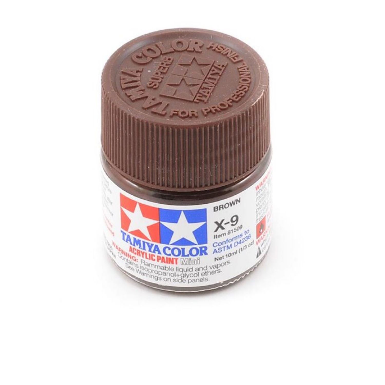#81509 Tamiya X-9 Brown Acrylic Paint (10ml)