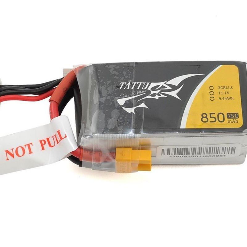 Summer Sale #TAA8503S75XT3 attu 3S LiPo Battery 75C (11.1V/850mAh) w/XT-30 Connector