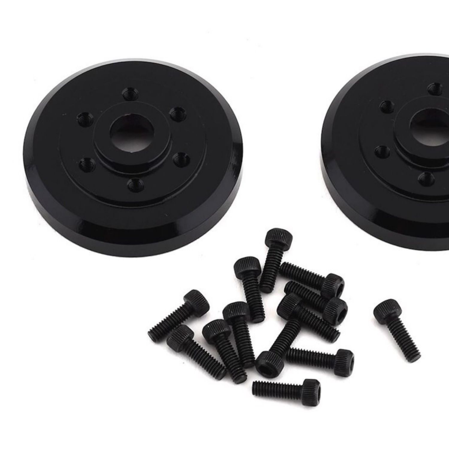 #SSD00279 SSD RC Brass Wheel Hubs (Black) (2)