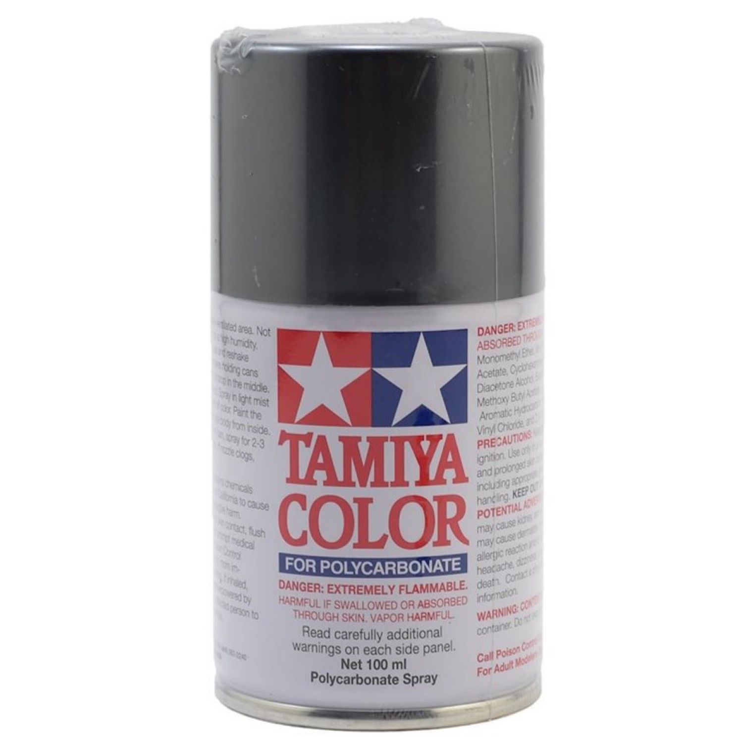 #PS-63 Tamiya  Bright Gun Metal Lexan Spray Paint (100ml) (86063)
