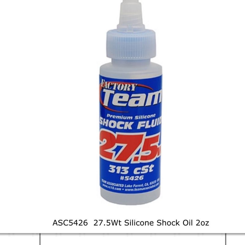 #5426 Team Associated Silicone Shock Oil (2oz) (27.5wt)