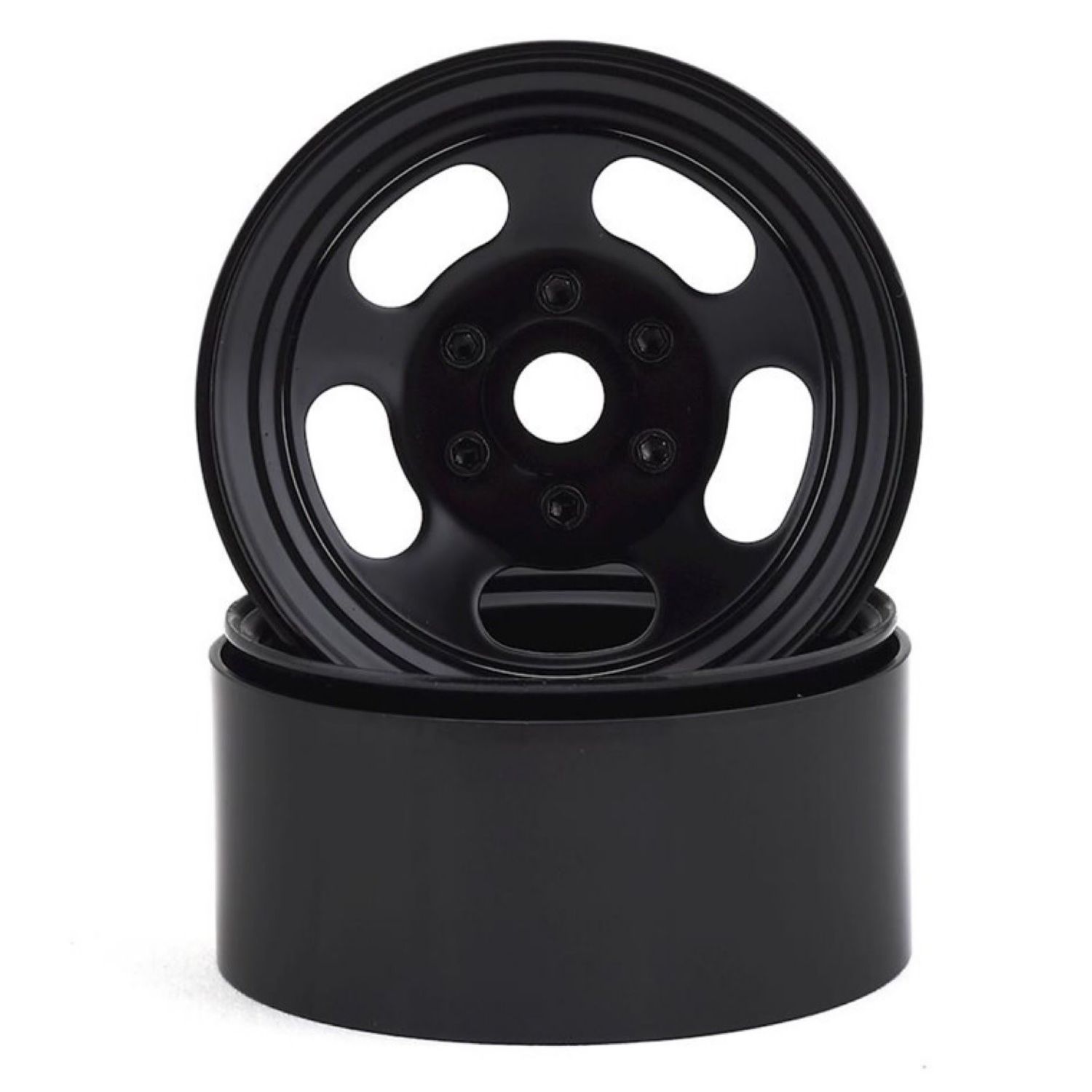#SSD00274 SSD RC Slot 1.9” Steel Beadlock Wheels (Black)