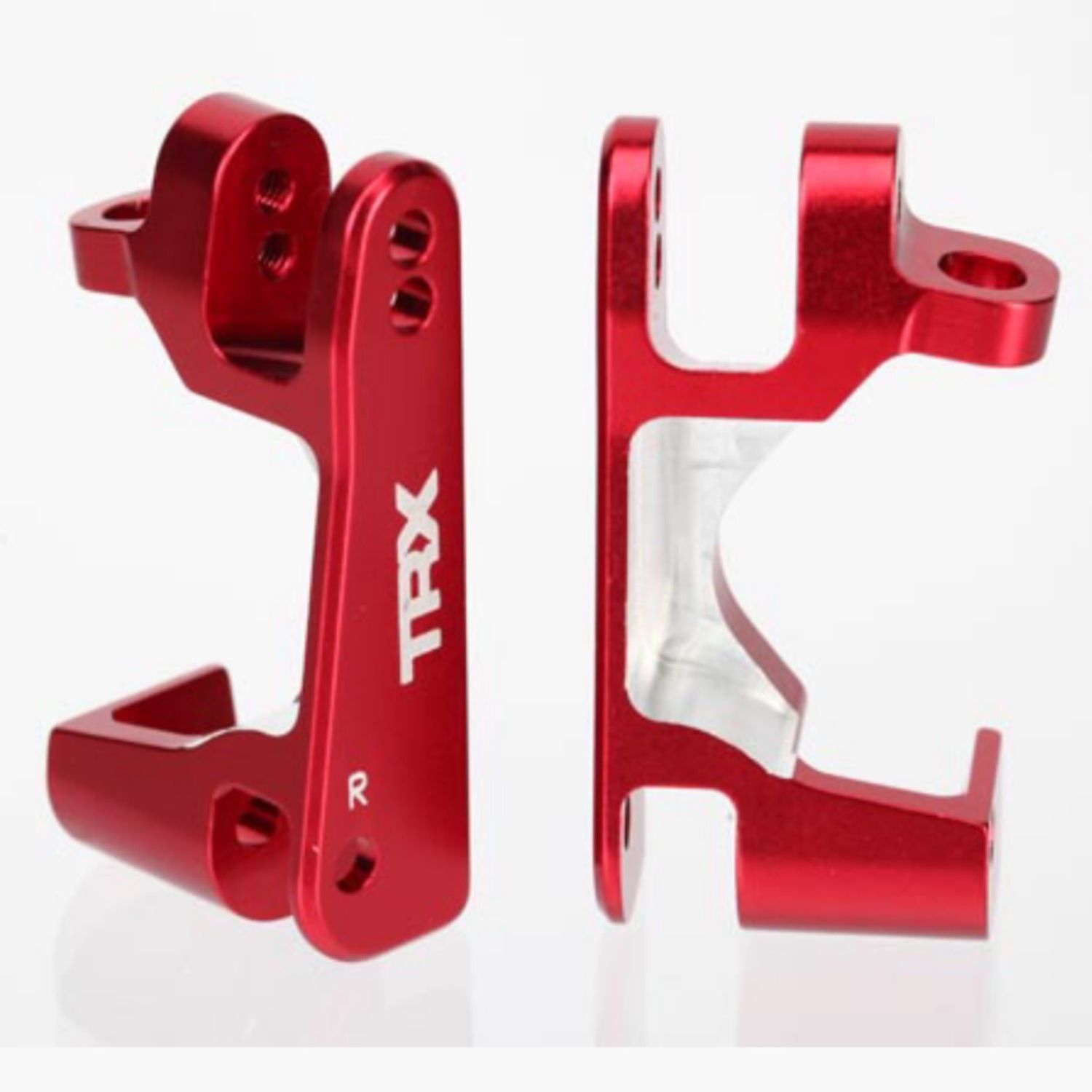 #6832R Traxxas Aluminum Caster Block Set (2) (Red)