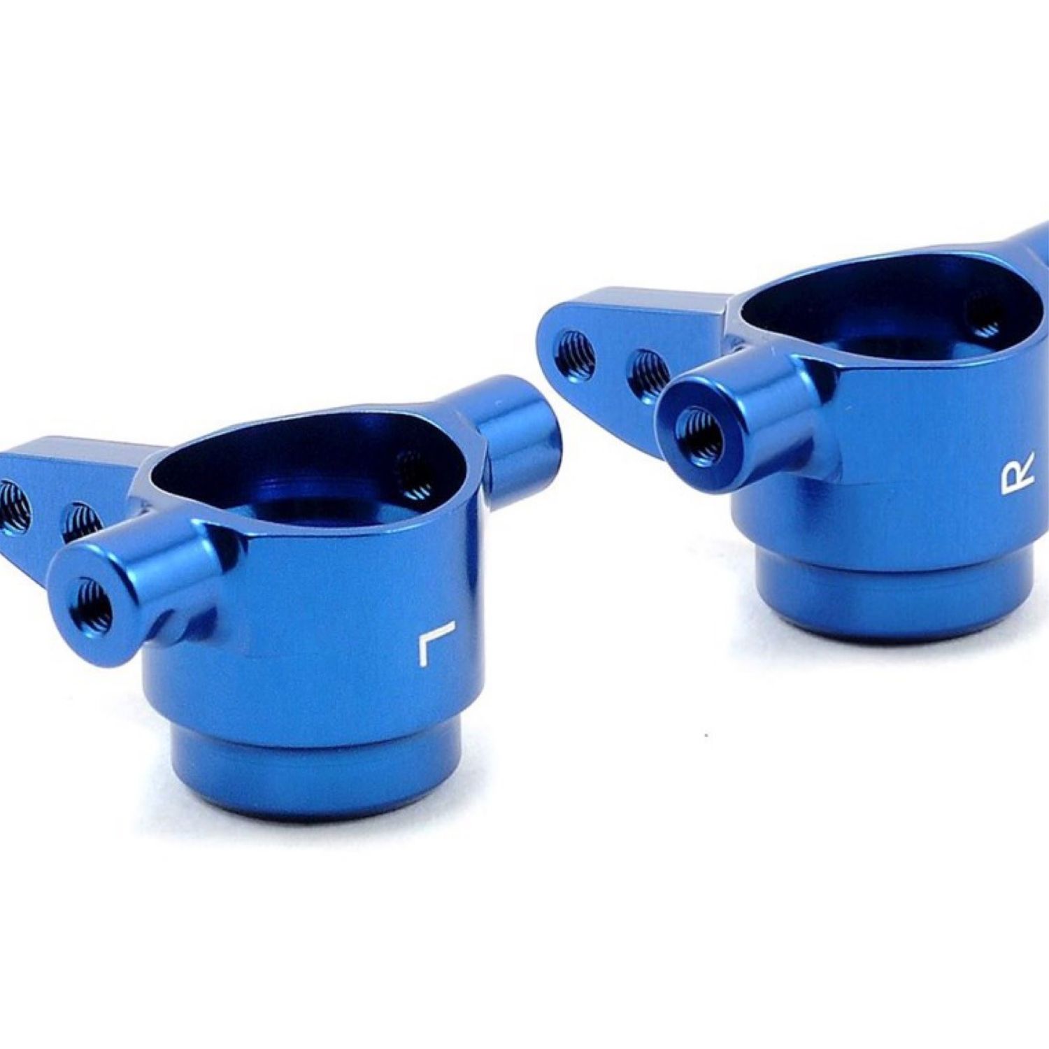 #6837X Traxxas Aluminum Steering Block Set (Blue) (2)