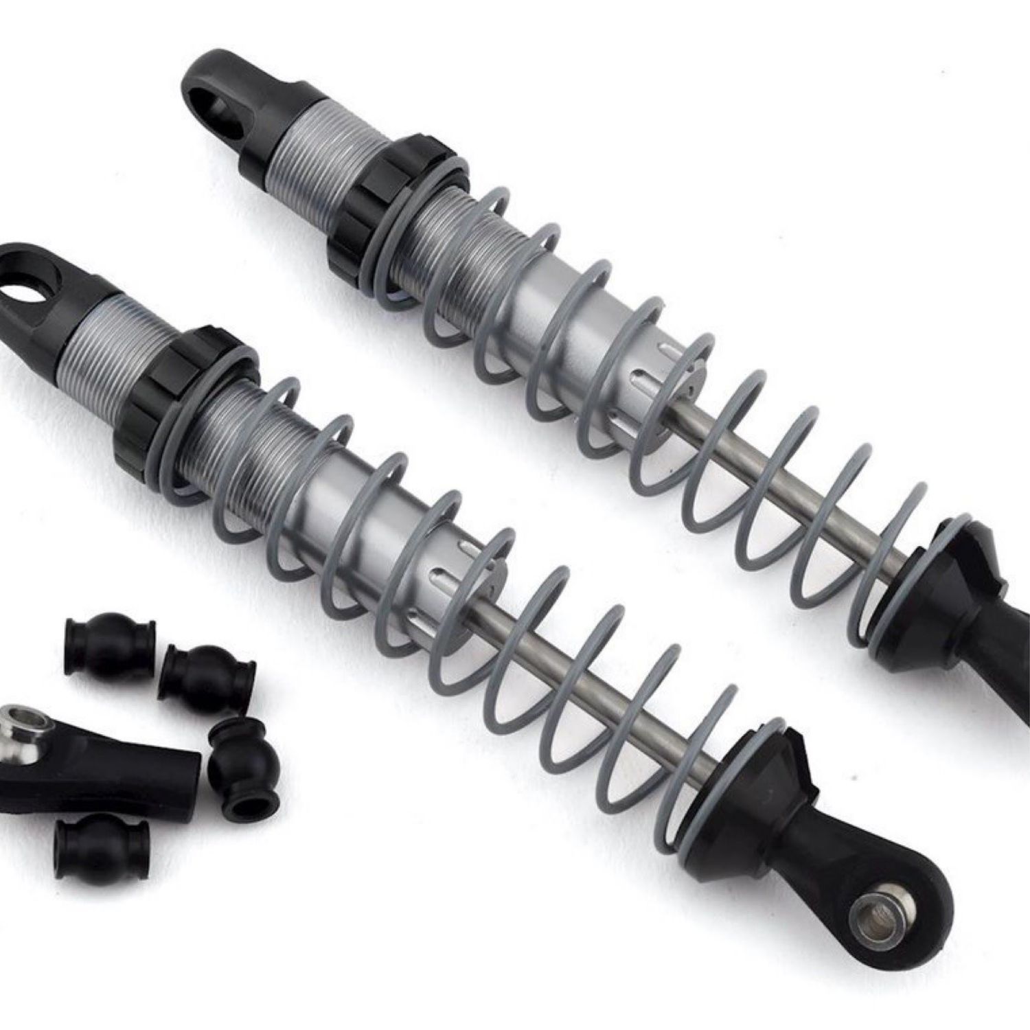 #SSD00301 SSD RC Pro Scale 90mm Shocks (Silver/Black) (2)