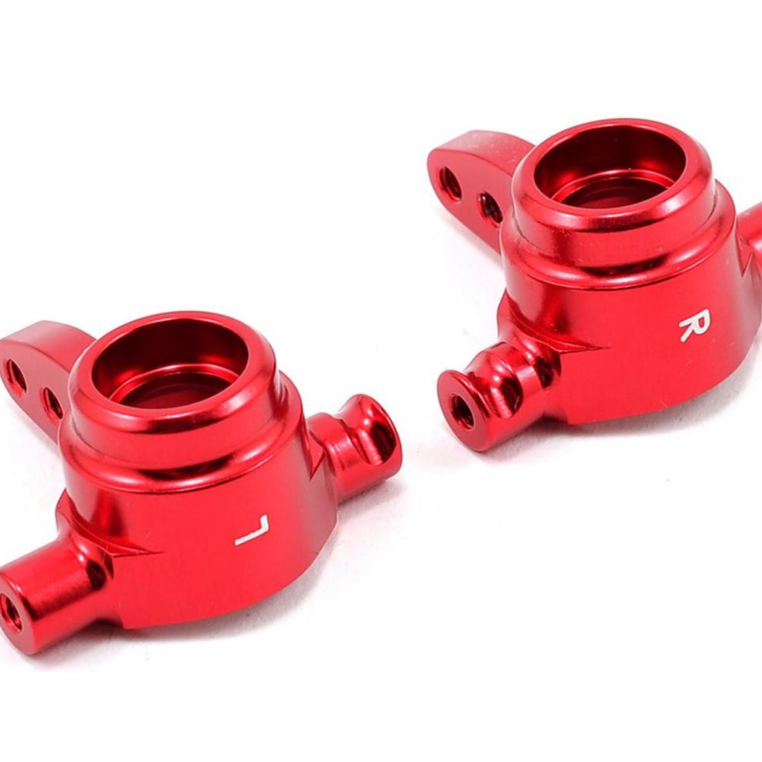 #6837R Traxxas Aluminum Steering Block Set (Red) (2)