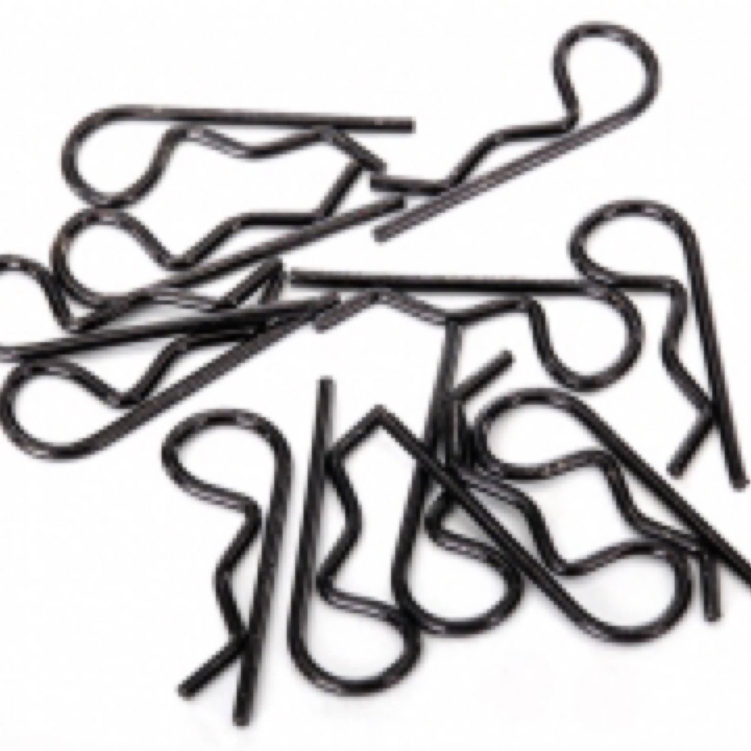 #1834A Traxxas Body Clips (Black) (12)