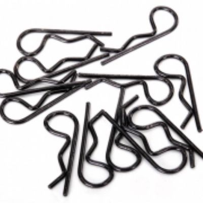 #1834A Traxxas Body Clips (Black) (12)