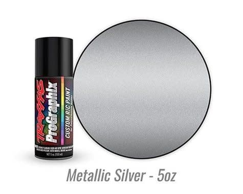 #5073 Traxxas ProGraphix "Metallic Silver" RC Lexan Spray Paint (5oz)