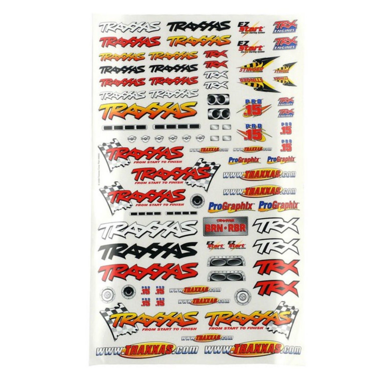 Traxxas Official Team Racing Decal Set (Flag Logo/6-Color) #9950