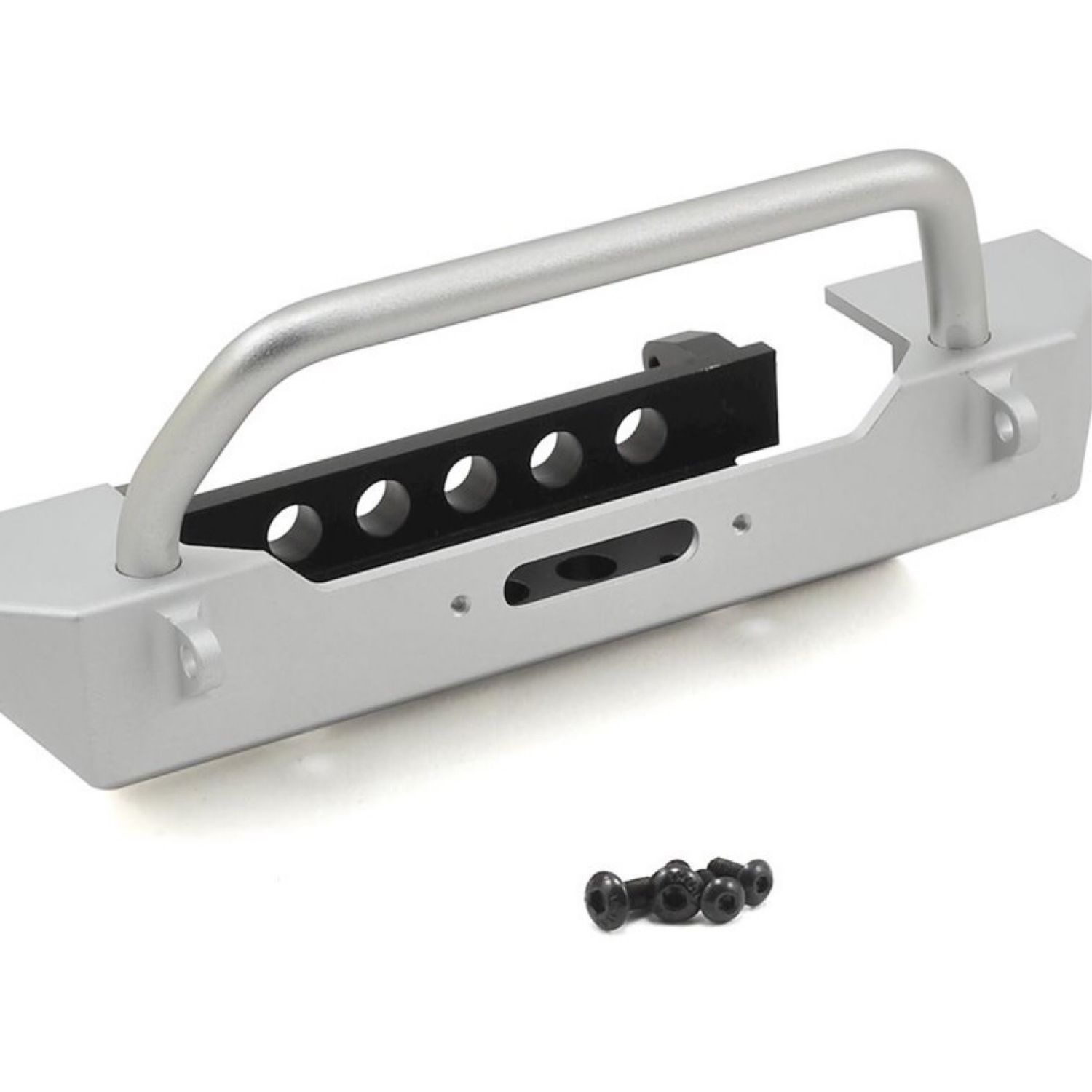 #SSD00141 SSD RC Rock Shield Narrow Winch Bumper (Silver)