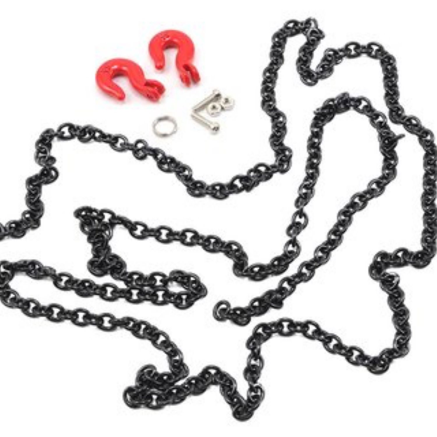 Yeah Racing Black Chain And Red Hooks #YA-0357BK