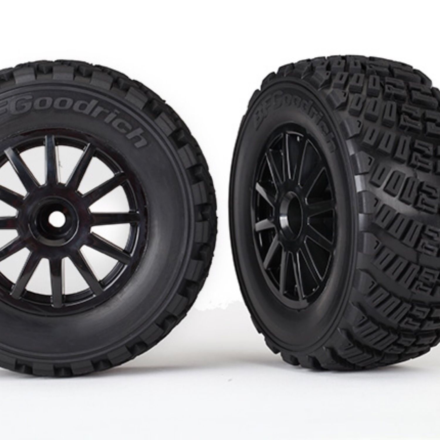 #7473T Traxxas Rally Pre-Mounted Tires w/Rally Wheels (Black) (2)