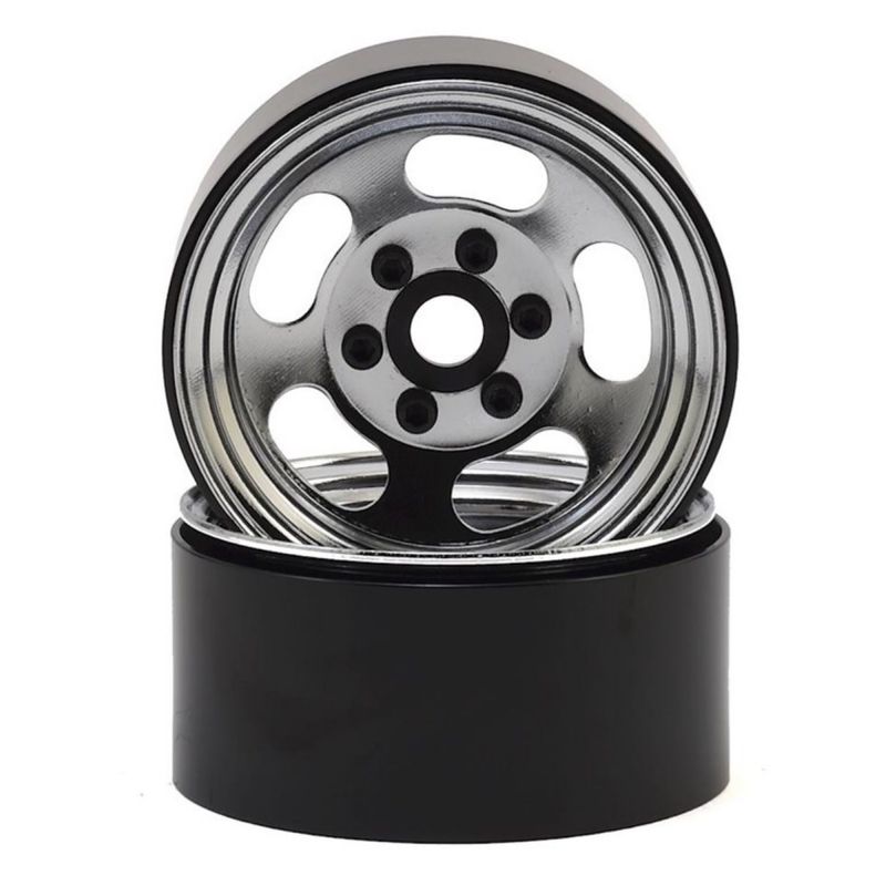 #SSD00276 SSD RC Slot 1.9” Steel Beadlock Wheels (Chrome)