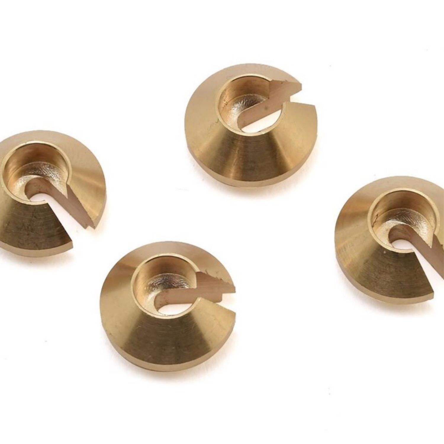 Yeah Racing Traxxas V2 TRX-4 Brass Spring Retainer (Gold) (4) (5.5g) #TRX4-085