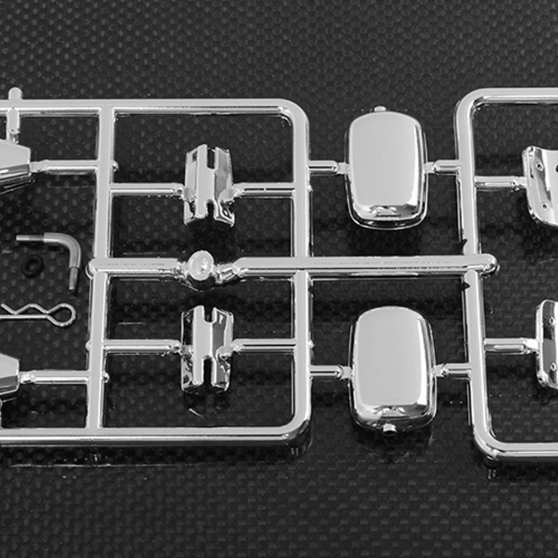 #Z-B0106 RC4WD Chevrolet Blazer Chrome Mirror &amp; Rear Taillight Parts Assembly