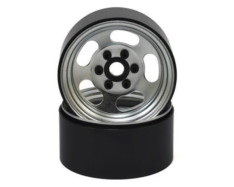 #SSD00272 SSD RC Slot 1.9” Steel Beadlock Wheels (Silver)