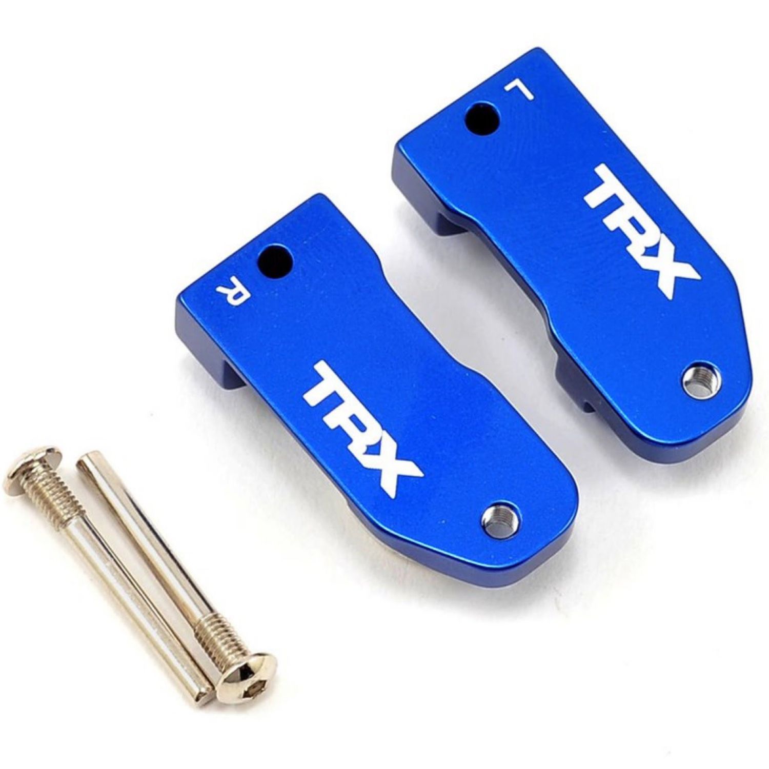 #3632A Traxxas Aluminum 30° Caster Blocks (Blue) (2)