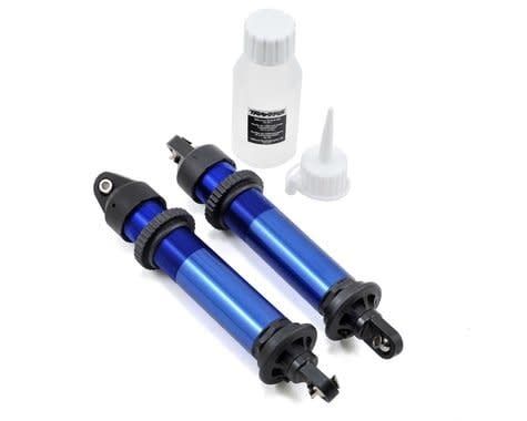 #7761  Traxxas X-Maxx GTX Assembled Shocks (Blue) (2)