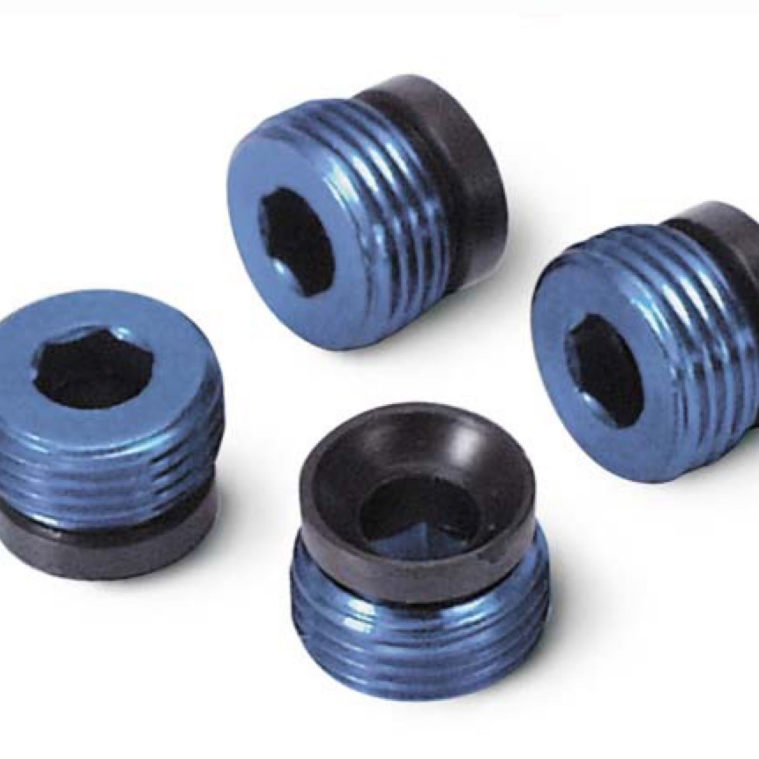 #4934X Traxxas Aluminum Pivot Ball Cap (Blue) (4) (EMX,TMX.15,2.5)
