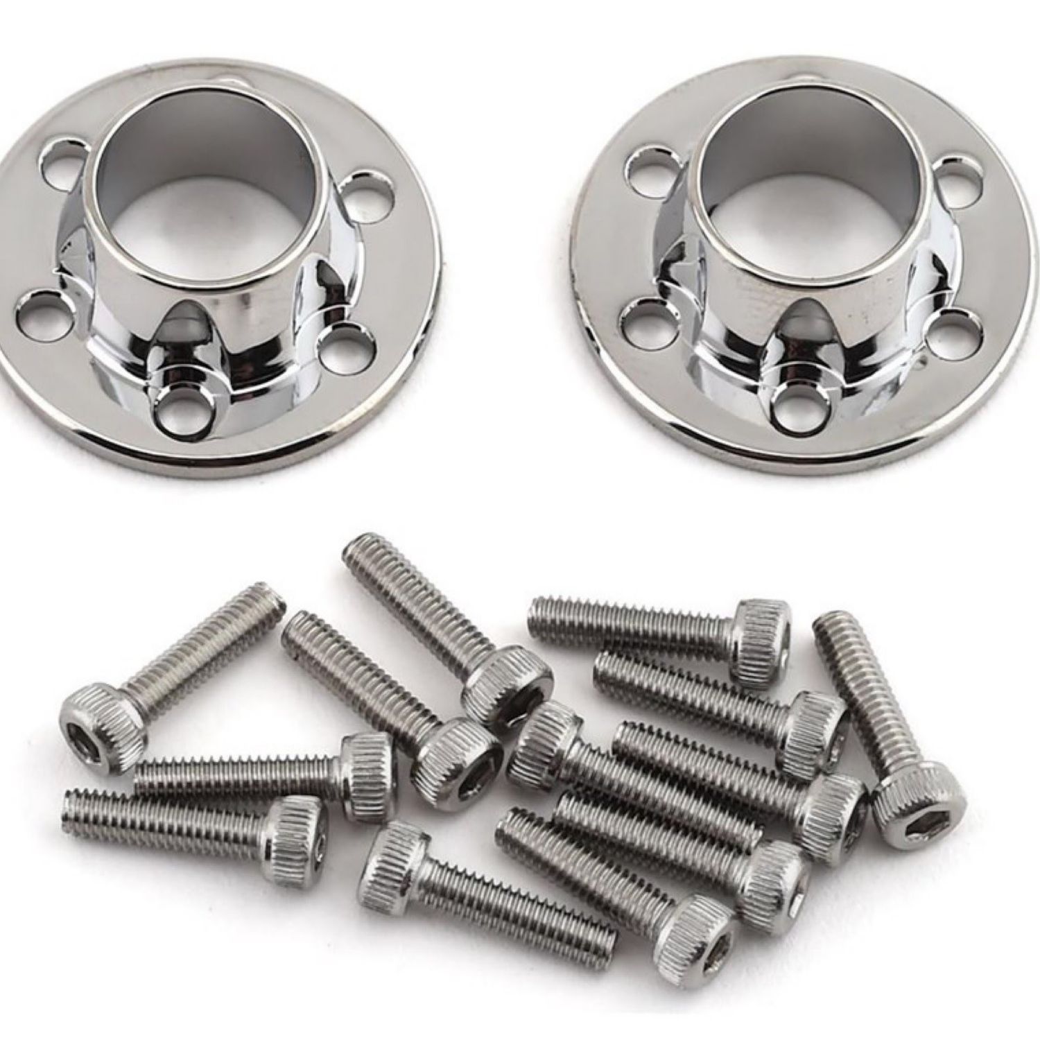 #SSD00397 SSD RC Wheel Center Caps (Chrome) (2)