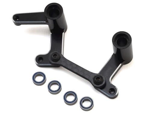 #TE48G01 Hot Racing Traxxas Slash Aluminum Steering Bellcranks &amp; Draglink Set (Black)