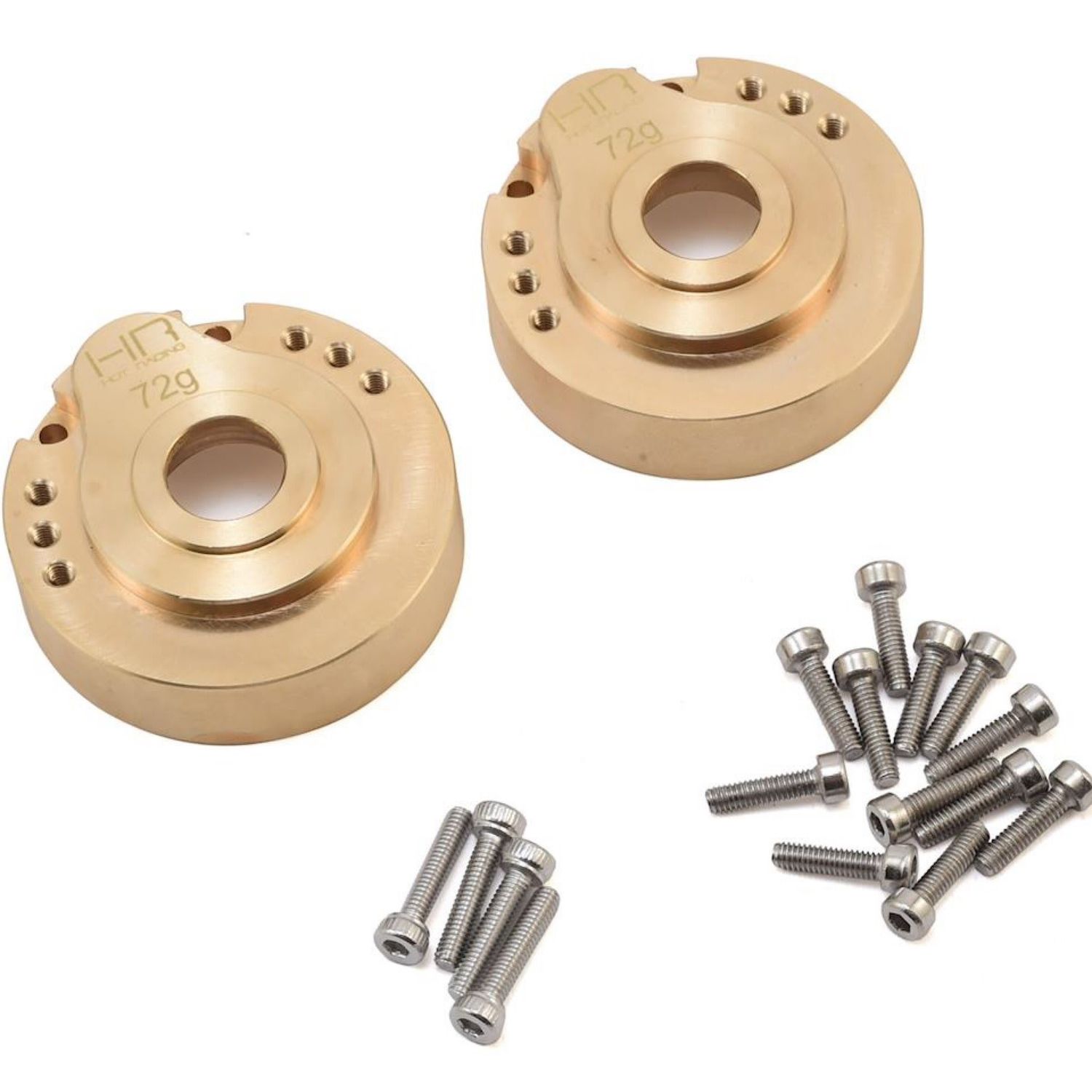 #TRXF21HE Hot Racing Traxxas TRX-4 Modular Brass Metal Knuckle Portal Cover