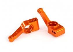 #1952T Traxxas Aluminum Rear Stub Axle Carriers (Orange) (2)