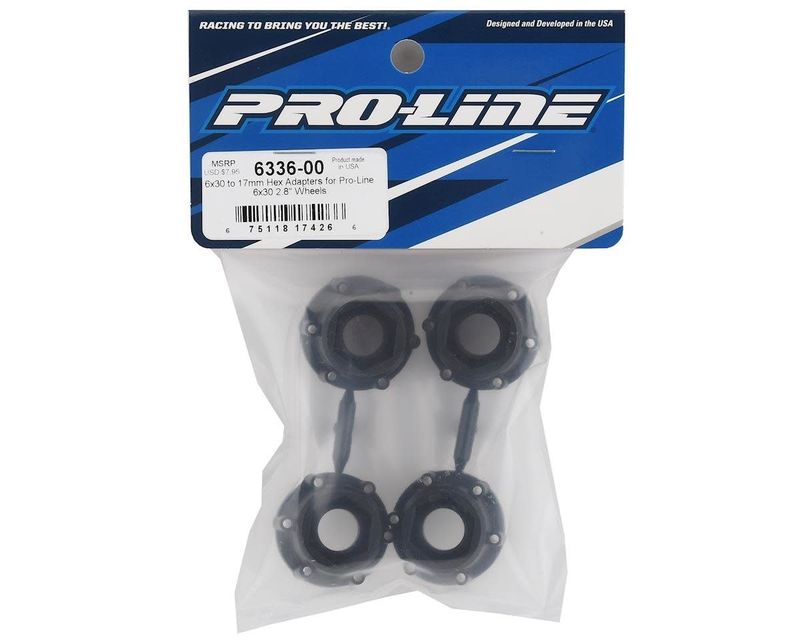 ProLine 6x30 to 17mm Hex Adapters (4) #6336-00