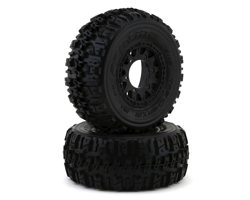#1190-10 Pro-Line Trencher X SC 2.2/3.0 Tires w/Raid Wheels (Black) (2) (M2) w/12mm Removable Hex