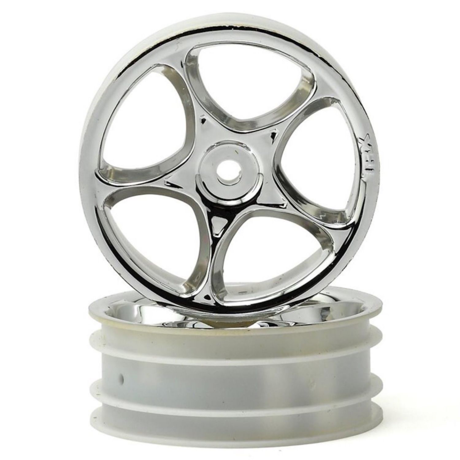 #2473 Traxxas 2.2" Bandit Front Tracer Buggy Wheels (2) (Chrome) (Pins)